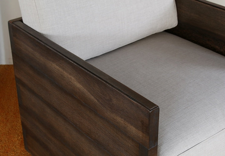 AC174 Oak Plank Arm Chair