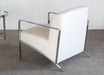 AC180 Risa Armchair in Off-White Leather 