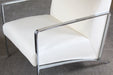 AC180 Risa Armchair in Off-White Leather 