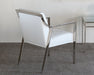 AC183 Valentine Arm Chair in White Leather 