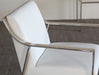 AC183 Valentine Arm Chair in White Leather 