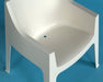 AC197 Molded Plastic Stacking Arm Chair in Linen
