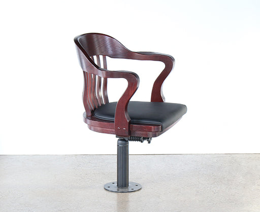 Bolt-Down Jury Chair in Oak