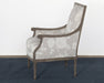 AC220 - French Style Floral Print Linen Armchair