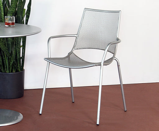 AC246 - Aluminum Mesh Modern Bistro Chair