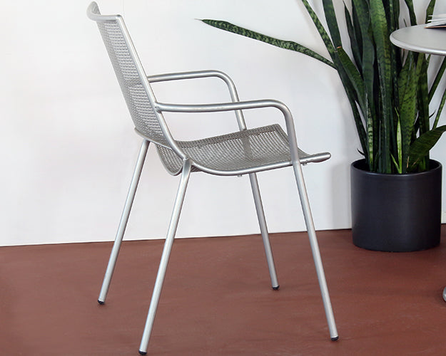 AC246 - Aluminum Mesh Modern Bistro Chair