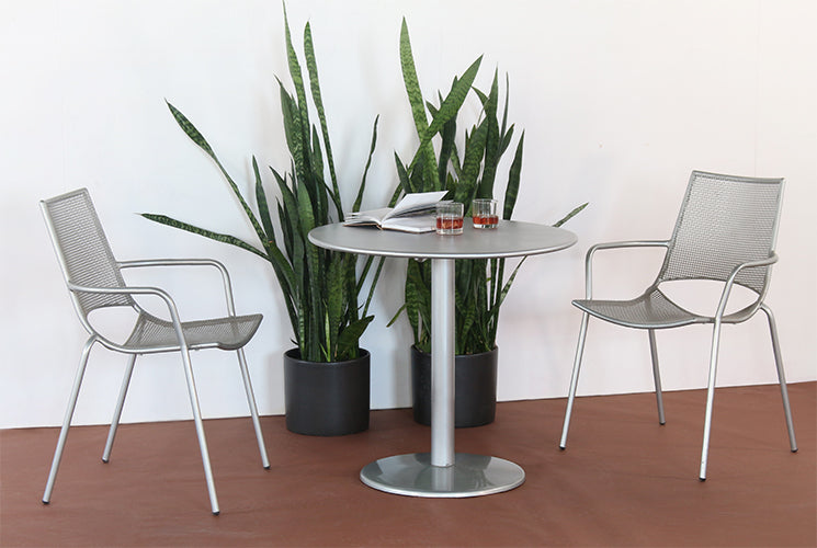 AC246 - Aluminum Mesh Modern Bistro Chair