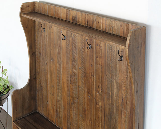 BH101 - Concord Mudroom Bench in Bleached Pine
