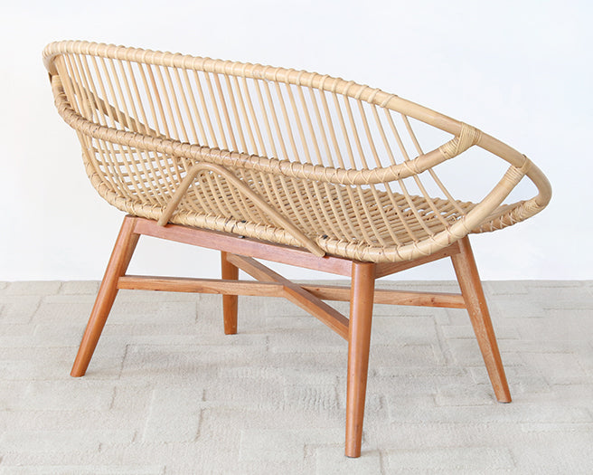 BH104 - Woven Natural Rattan Bench