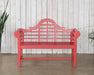 BH106 - Red Lutyens Style Garden Bench 