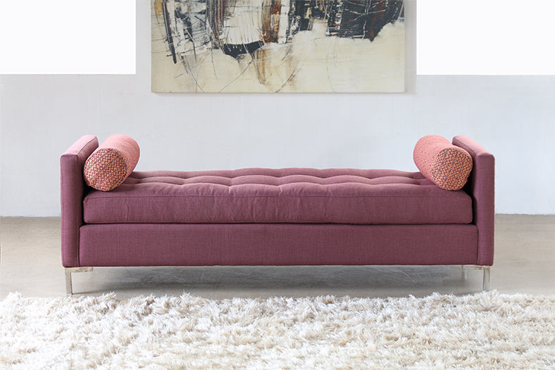Zula Bench in Burgundy