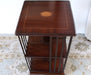 BK53 Mahogany Revolving Bookcase with Inlaid Top
