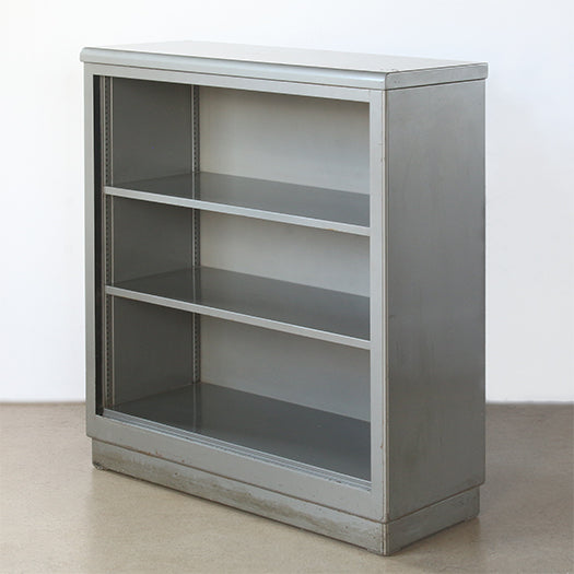 Grey Metal Steelcase Bookcase