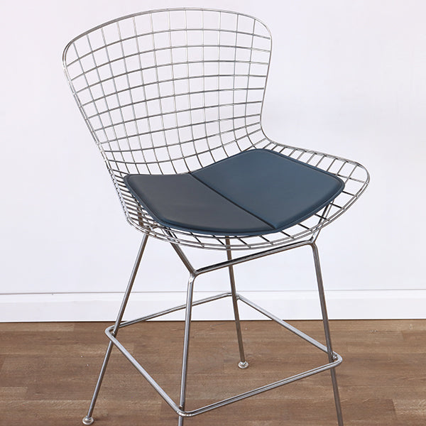Bertoia Style Chrome Wire Bar Stool
