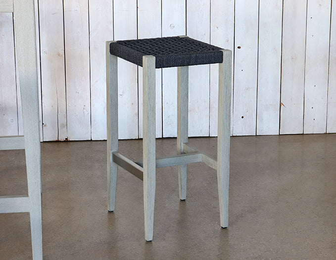 Grey Teak Outdoor Bar Stool