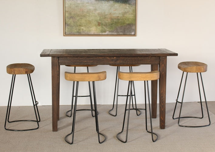 BT06 Rustic Bar Table with BS03 Rustic Bar Stools