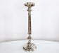 CAN58 Large Nickel Finish Pillar Candle Holder