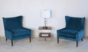 CC189 - Blue Marlow Modern Wing Chai
