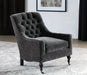 CC193 Mink Velvet Tufted Club Chair