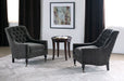 CC193 Mink Velvet Tufted Club Chair