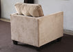 CC207 Caramel Tufted Velvet Club Chair