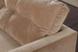 CC207 Caramel Tufted Velvet Club Chair