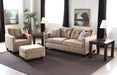 CC207 Caramel Tufted Velvet Club Chair