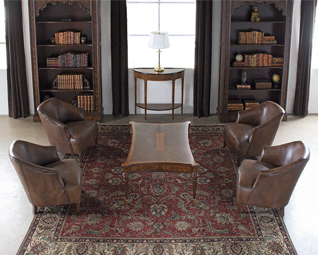 CC244 Lewis Club Chair in Vintage Coffee Leather