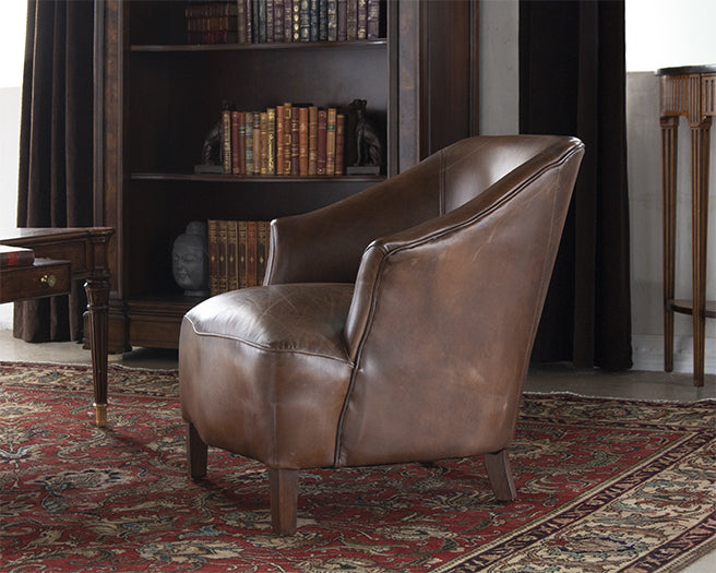 CC244 Lewis Club Chair in Vintage Coffee Leather