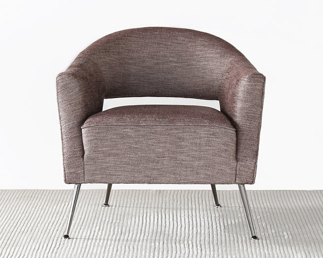 Adara Club Chair in Heathered Aubergine