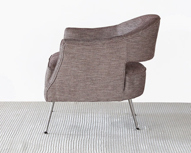 Adara Club Chair in Heathered Aubergine