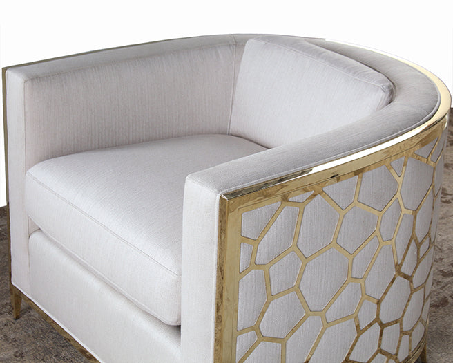 Gold Bullion Cobblestone Club Chair