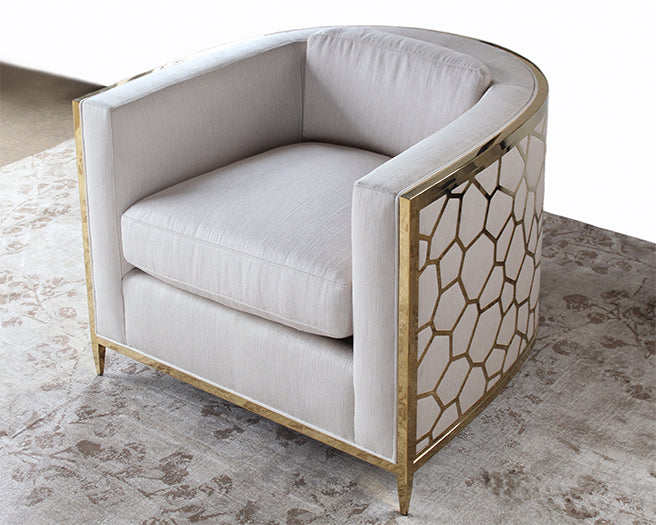 Gold Bullion Cobblestone Club Chair