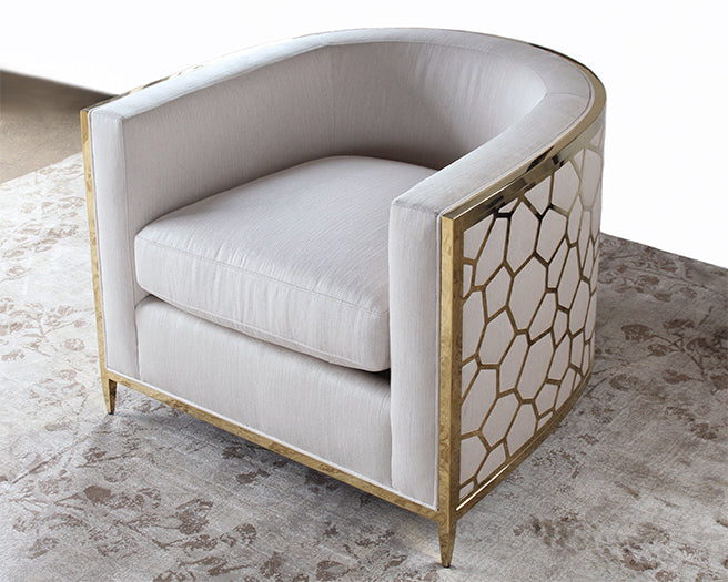 Gold Bullion Cobblestone Club Chair