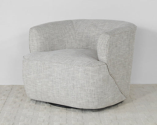CC258 - White Dove Barrel Back Swivel Lounge Chair