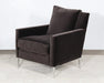 CC266 - Modern Club Chair In Antique Bronze Velvet 
