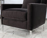 CC266 - Modern Club Chair In Antique Bronze Velvet 
