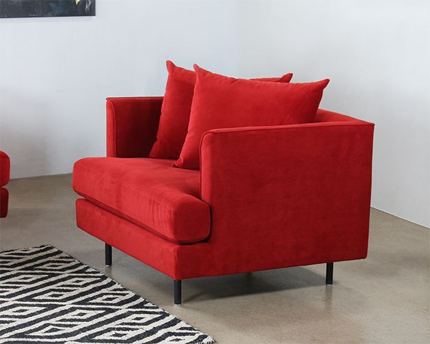 Lexy Chair In Sangria Velvet