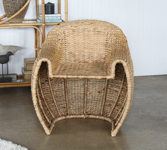 Honey Rattan Club Chair