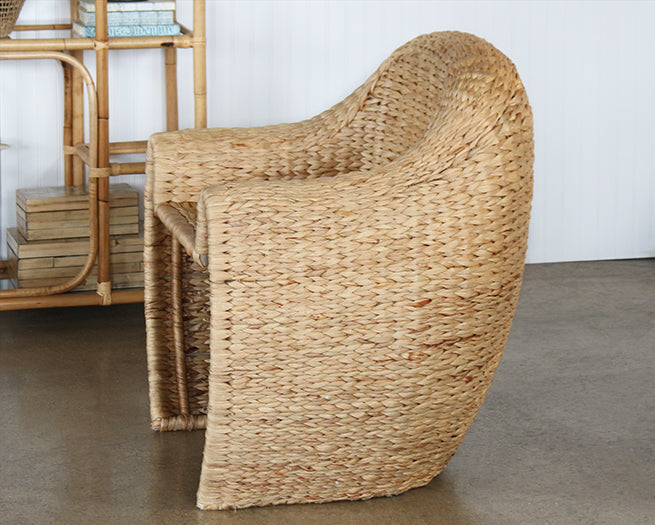 Honey Rattan Club Chair