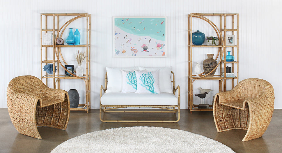 Honey Rattan Club Chair