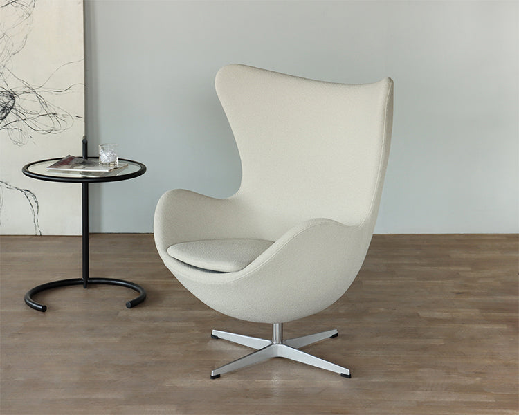 Tan Putty Jacobsen Style Egg Chair