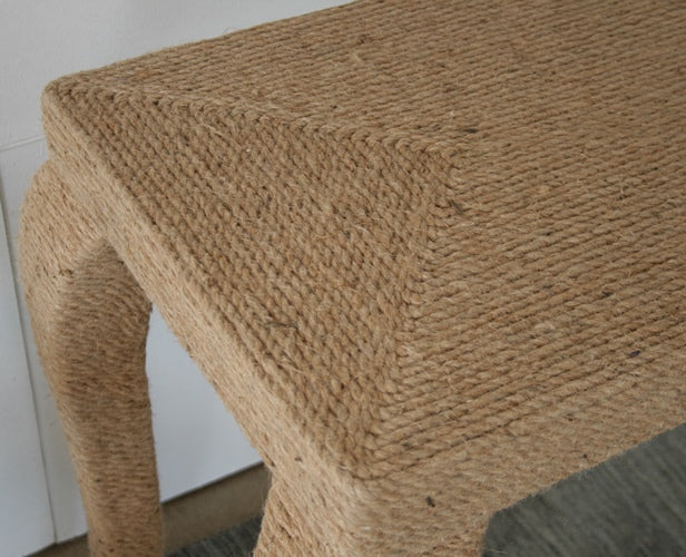 French Leg Console Wrapped In Rope