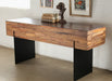 CS171 - Recycled Wood Block Console Table