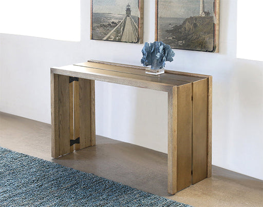 CS191 Weaver Console Table in Antique Brass