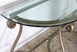 CS199 Solano Console Table with Glass Top