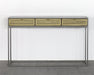 CS244 - Iron Console With Perforated Brass Drawer