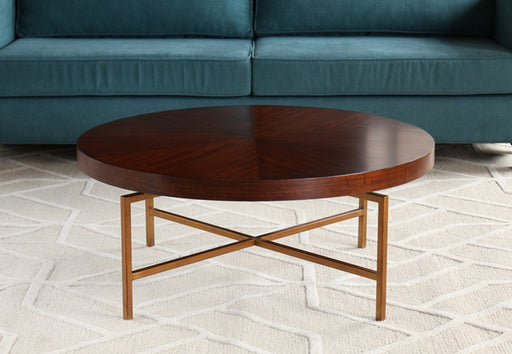 CT205 Mitchell Gold Van Dyke Round Cocktail Table