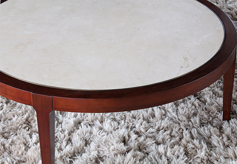 CT256 Mitchell Gold Reeve Round Cocktail Table