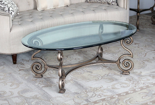 CT286 Solano Cocktail Table with Glass Top